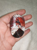 Red Crazy Lace Agate Palm Stone – 65g