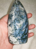 Moss Agate Flame Freeform – 240g