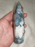 Moss Agate Flame Freeform – 240g