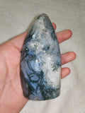 Moss Agate Flame Freeform – 240g