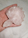 Large Rose Quartz Turtle Carving – 250g