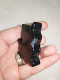 Black Obsidian Cat Carving – 40g