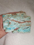 Caribbean Calcite & Aragonite Part-Polished Slab – 155g