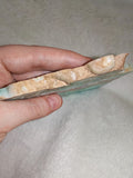 Caribbean Calcite & Aragonite Part-Polished Slab – 155g