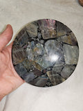 Labradorite Mosaic Coaster with Heart Centre – 215g