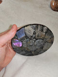 Labradorite Mosaic Coaster with Heart Centre – 215g
