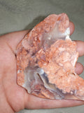 Peach Flower Agate Part-Polished Specimen – 105g
