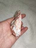 Peach Flower Agate Part-Polished Specimen – 105g