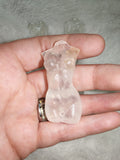 Clear Quartz Female Torso Carving – Approx. 35g