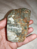 Green Calcite Freeform with Natural Mineral Inclusions – 235g