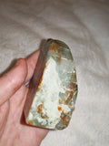 Green Calcite Freeform with Natural Mineral Inclusions – 235g