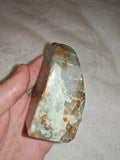 Green Calcite Freeform with Natural Mineral Inclusions – 235g