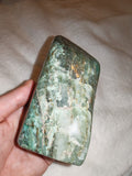 Chrysocolla in Quartz-Rich Matrix Freeform – 565g