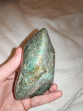 Chrysocolla in Quartz-Rich Matrix Freeform – 565g