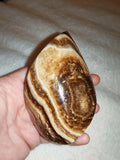 Brown Banded/ Chocolate Calcite Freeform – 280g