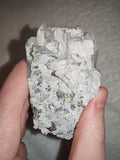 Quartz Crystal Cluster on Green Chlorite Matrix with Pyrite | 378g | Piece #1