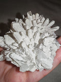 Natural Quartz Crystal Cluster with White Mineral Coating | Collector Mineral Specimen | 212g | Piece #2 (Copy)