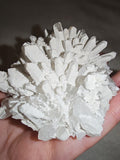 Natural Quartz Crystal Cluster with White Mineral Coating | Collector Mineral Specimen | 212g | Piece #2 (Copy)
