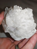Natural Quartz Crystal Cluster with White Mineral Coating | Collector Mineral Specimen | 212g | Piece #2 (Copy)