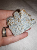 Botryoidal Chalcedony with Drusy Quartz & Golden Calcite | Natural Mineral Specimen | 67g