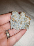 Botryoidal Chalcedony with Drusy Quartz & Golden Calcite | Natural Mineral Specimen | 67g