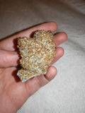 Botryoidal Chalcedony with Drusy Quartz & Golden Calcite | Natural Mineral Specimen | 67g