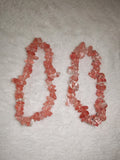 Cherry Quartz Chipstone Stretch Bracelet Pink Crystal Gemstone Bracelet
