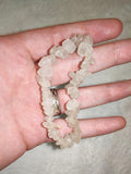 Natural Milky Quartz (White Quartz) Chipstone Stretch Bracelet