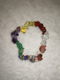 7 Chakra Mixed Gemstone Chipstone Stretch Bracelet Crystal Healing Bracelet
