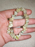 Natural New Jade (Serpentine) Chipstone Stretch Bracelet Crystal Healing
