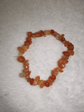 Natural Orange Aventurine Chipstone Stretch Bracelet | Genuine Orange Crystal Gemstone Bracelet