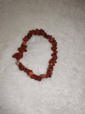 Natural Red Jasper Chipstone Stretch Bracelet | Genuine Red Jasper Crystal Healing Bracelet