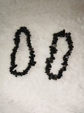 Natural Rainbow (Black) Obsidian Chipstone Stretch Bracelet | Genuine Polished Crystal Bracelet