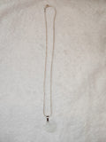Clear Quartz Heart Pendant Necklace on Silver Tone Chain | Natural Crystal Jewellery | #6