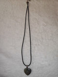 Labradorite Heart Pendant Necklace | Flashing Natural Labradorite Crystal Heart | #38