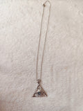 Labradorite Celtic Triangle Pendant Necklace | Natural Labradorite Knot Necklace | #41