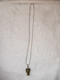 Dragon Blood Jasper Angel Pendant Necklace | Natural Crystal Guardian Angel | #42