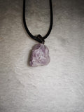 Raw Amethyst Crystal Pendant Necklace | Natural Rough Gemstone | #43