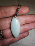 Amazonite Marquise Pendant Necklace | Polished Amazonite Gemstone | #48