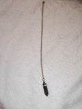 Amethyst Double Terminated Point Pendant Necklace | Purple Quartz Crystal Point | #54