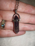 Amethyst Double Terminated Point Pendant Necklace | Purple Quartz Crystal Point | #54