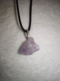 Natural Amethyst Crystal Cluster Pendant Necklace | Raw Purple Quartz Cluster | #55