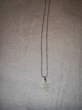 Opalite Cross Pendant Necklace on Snake Chain | Cross Crystal Necklace | #78