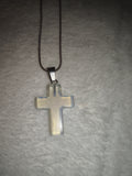 Opalite Cross Pendant Necklace on Snake Chain | Cross Crystal Necklace | #78