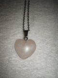 Rose Quartz Heart Pendant Necklace | Heart Crystal Necklace | Love Stone | #79