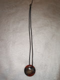 Banded Agate Donut Pendant Necklace | Natural Agate Pi Disc Necklace | Statement Crystal Jewellery | #80