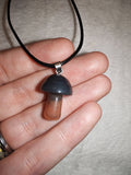 Carnelian Mushroom Pendant Necklace | Natural Carnelian Mushroom Necklace | Crystal Mushroom Jewellery | #86