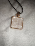 Clear Quartz Chip Bottle Pendant Necklace | Crystal Chip Vial Necklace | Healing Crystal Jewellery | #93