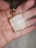 Clear Quartz Chip Bottle Pendant Necklace | Crystal Chip Vial Necklace | Healing Crystal Jewellery | #93