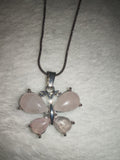 Rose Quartz Butterfly Pendant Necklace | Genuine Rose Quartz Crystal Butterfly | Crystal Jewellery | #96